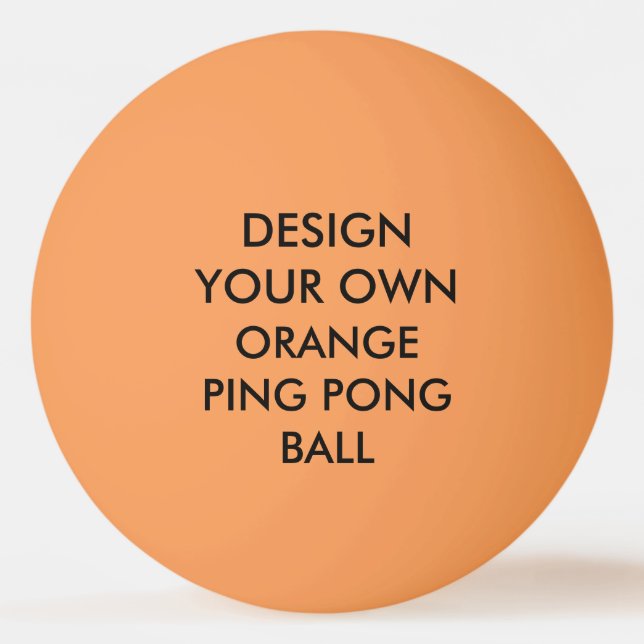 Pong för Ping för anpassningsbarpersonlig ORANGE Pingisboll (Framsidan)