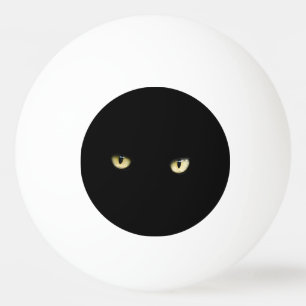 Pong för Ping för Halloween svart kattögon boll