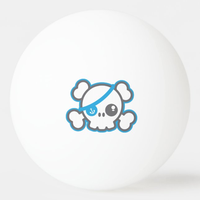 Pong för Ping för Kawaii piratskalle bollar (Baksidan)