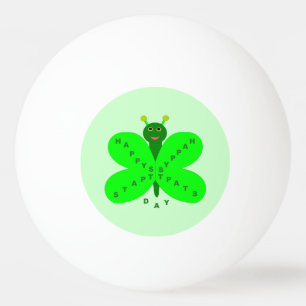 Pong för saint patrick's dayfjärilsPing boll