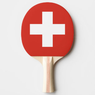Pong för schweizareflaggapingen paddlar för pingisracket