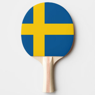 Pong för svenskflaggapingen paddlar för pingisracket