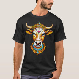 Pongal Decorated Cow T Shirt