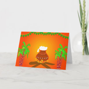 Pongal - södra indisk festival kort