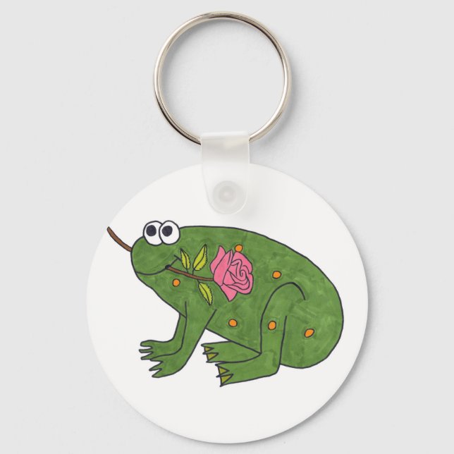 Pongo Frog med Ro (Keychain) Nyckelring (Framsida)