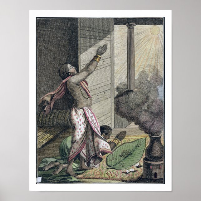 Pongol-festival, Indien, från Voyage aux Indes, el Poster (Framsidan)