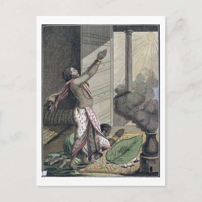 Pongol-festival, Indien, från Voyage aux Indes, el Vykort (Framsida)