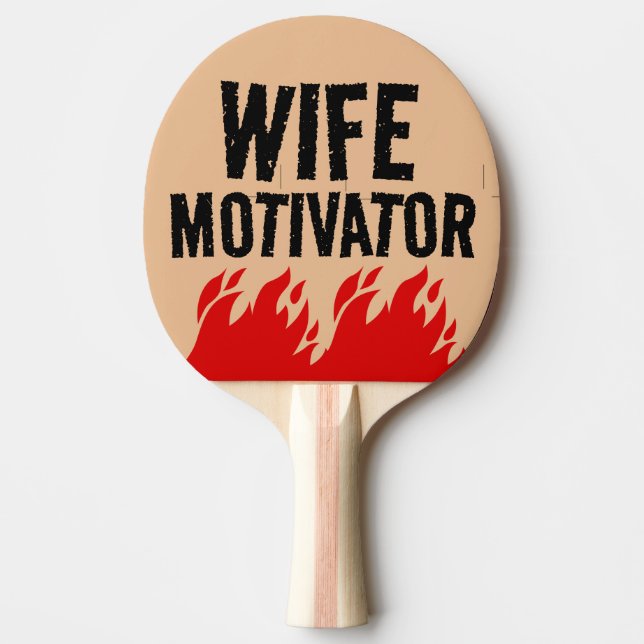 PONGPADDLE FÖR WIFE MOTIVATOR FUNNY PONG PADDLE PINGISRACKET (Framsidan)