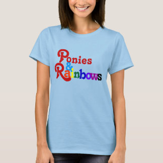 Ponies and Rainbows Shirt Vintage Tee
