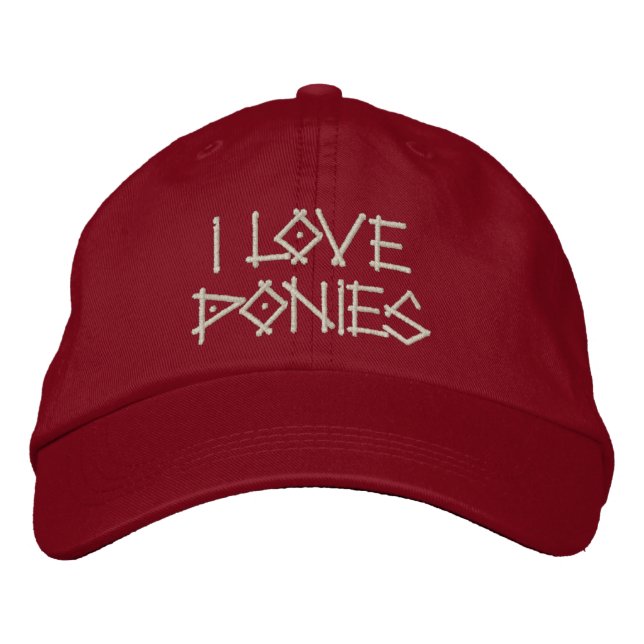 PONIES BRODERAD KEPS (Framsida)