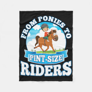 Ponies to Pint-storlek Riders Artistic Riding Kids Fleecefilt