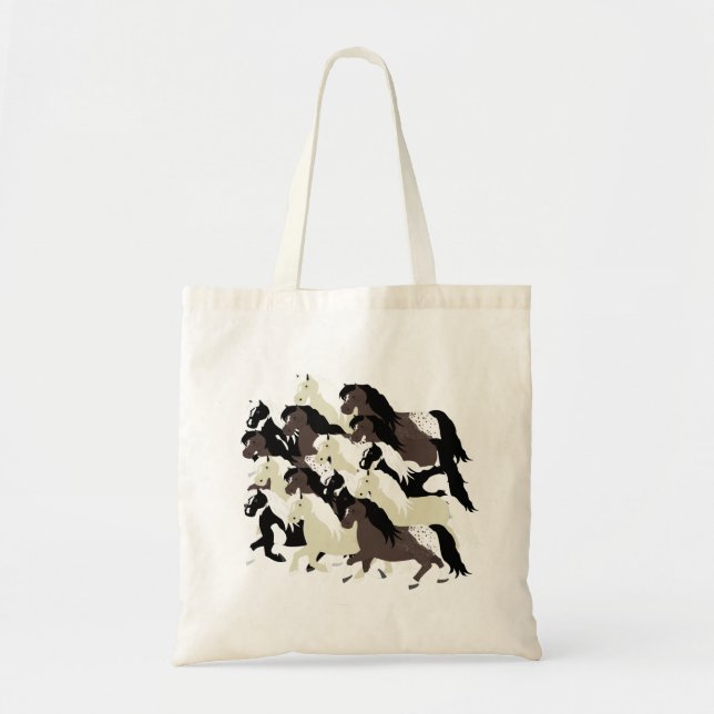 Ponies Totebag Tygkasse (Framsidan)