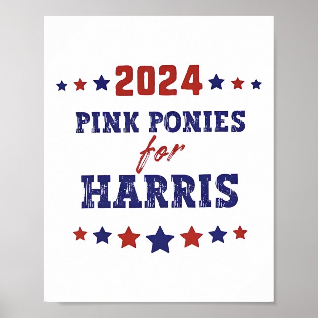 Ponnyer För Kamala-harris 2024  Poster (Framsidan)