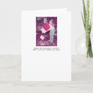 Ponnyn Julhälsningar kortet Helgkort