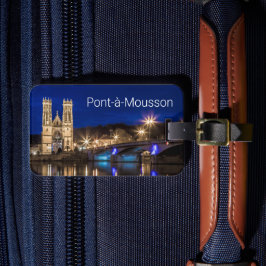Pont a Mousson Panorama med Moselle Souvenir Bagagebricka