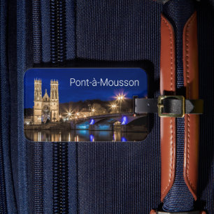 Pont a Mousson Panorama med Moselle Souvenir Bagagebricka