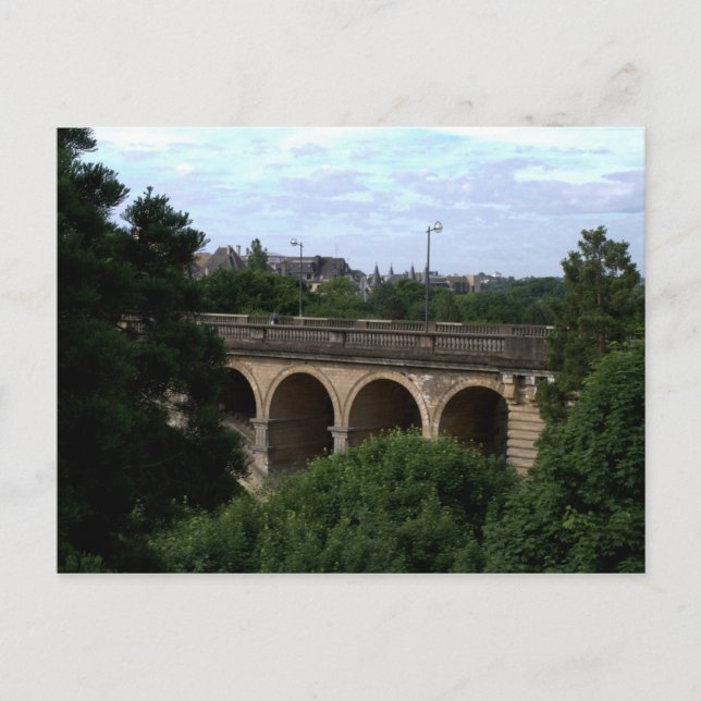 Pont Adolphe, Luxemburg Vykort (Framsida)