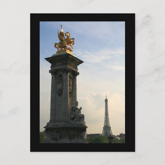 Pont Alexandre III detalj Vykort (Framsida)