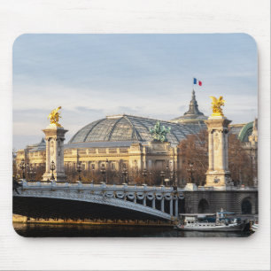 Pont Alexandre III och Grand Palais vid gyllene ti Musmatta