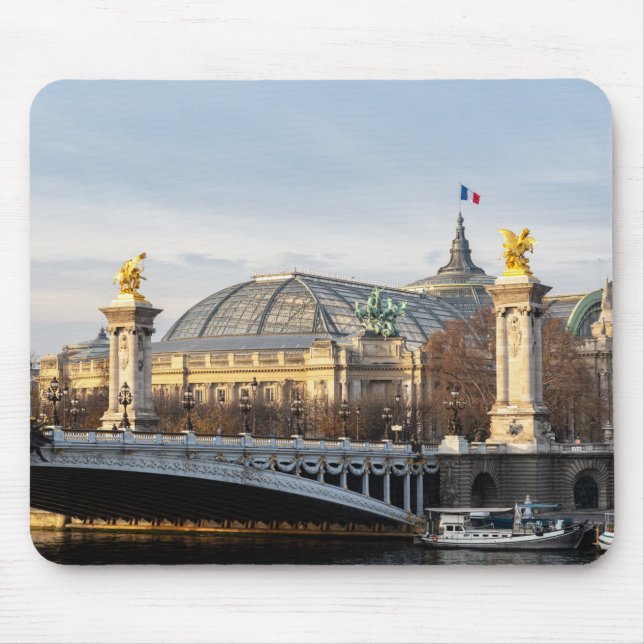 Pont Alexandre III och Grand Palais vid gyllene ti Musmatta (Framsidan)
