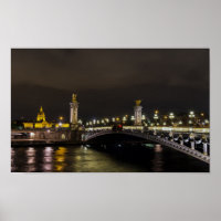Pont Alexandre III och ogiltigt på natten