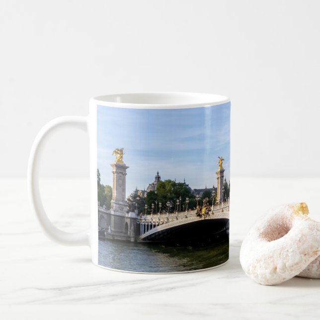 Pont Alexandre III on Seine River - Paris, Frankri Kaffemugg (Med munk)