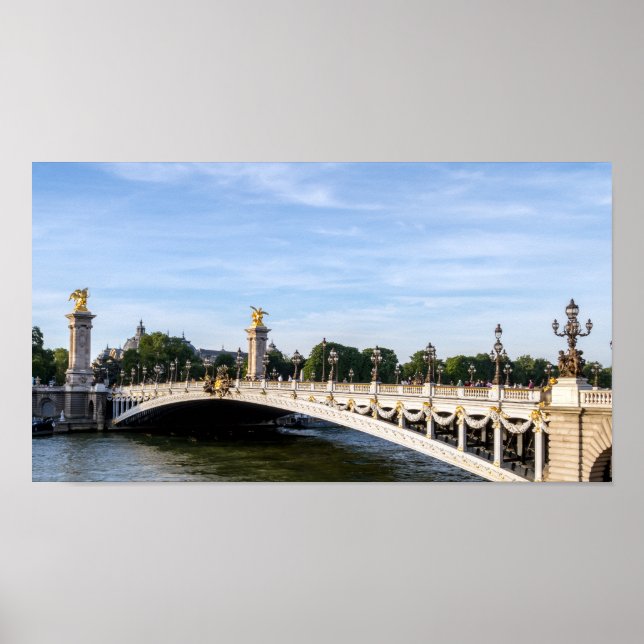 Pont Alexandre III on Seine River - Paris, Frankri Poster (Framsidan)