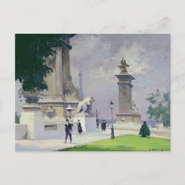 Pont Alexandre III, Paris Vykort (Framsida)
