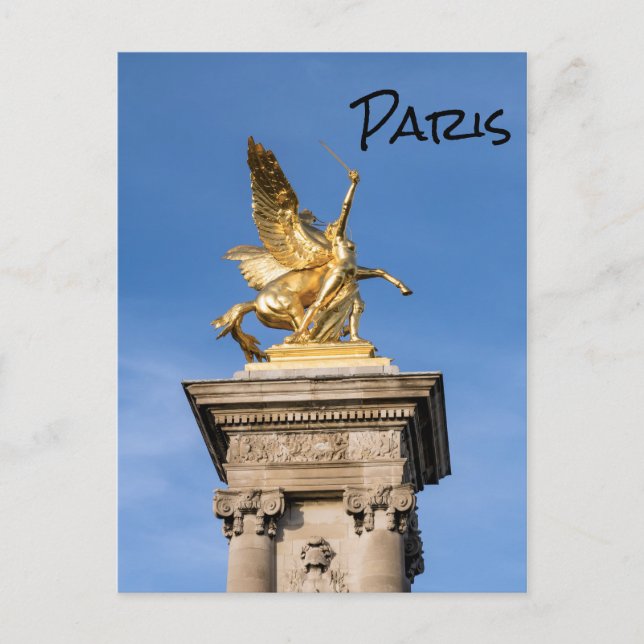 Pont Alexandre lll bridge - Paris, Frankrike Vykort (Framsida)