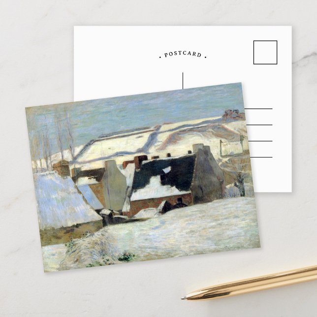 Pont-Aven i snö | Paul Gauguin Vykort (Skapare uppladdad)