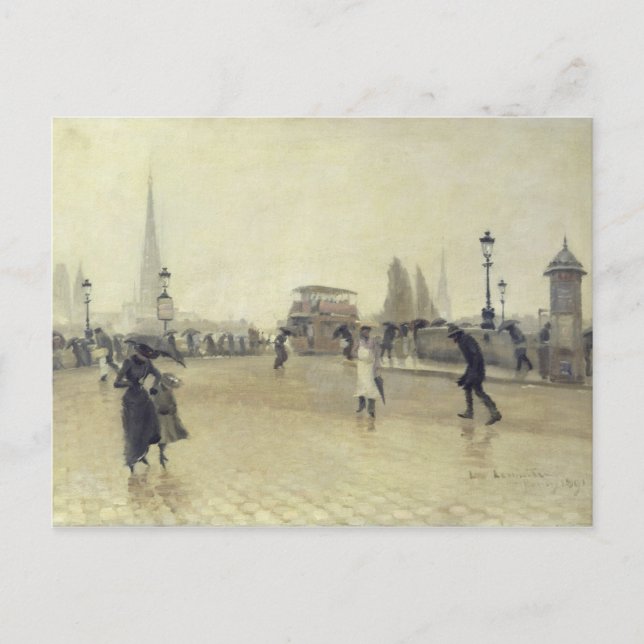 Pont Corneille, Rouen, 1891 Vykort (Framsida)