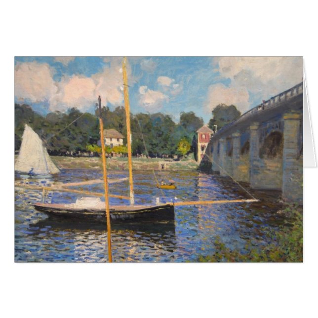 Pont d'Argenteuil Hälsningskort (Framsidan Horizontal)