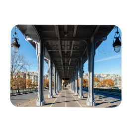 Pont de Bir-Hakeim över Seine - Paris, Frankrike Magnet
