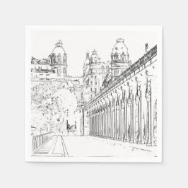 Pont de Bir-Hakeim - Paris, Frankrike Pappersservett