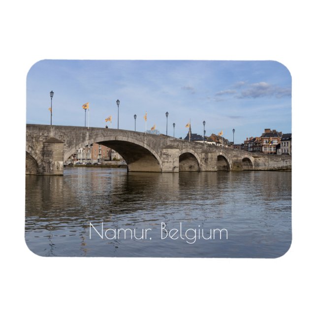 Pont de Jambes, Namur, Belgien Magnet (Horisontell)