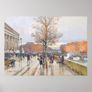 Pont de La Concorde - Eugène Galien-Laloue Poster