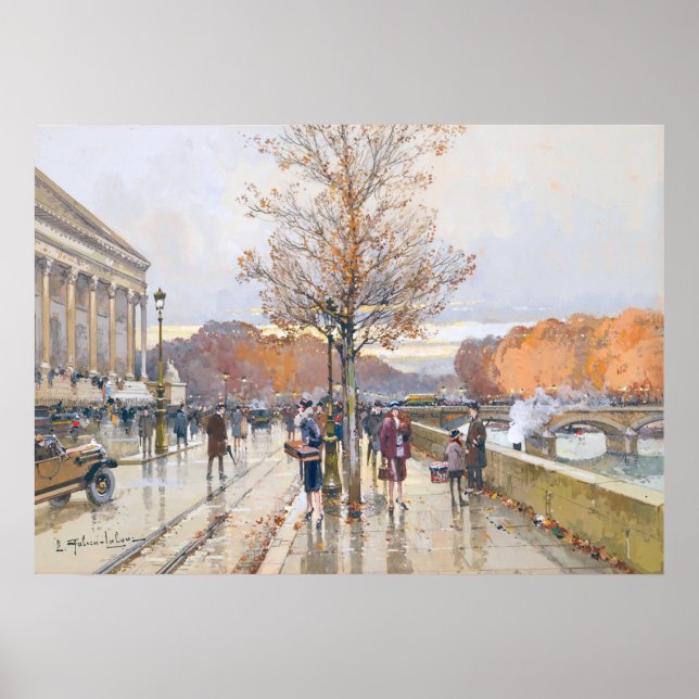 Pont de La Concorde - Eugène Galien-Laloue Poster (Framsidan)