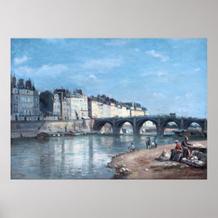 Pont de la Tournelle i Paris av Stanislas Lépine Poster
