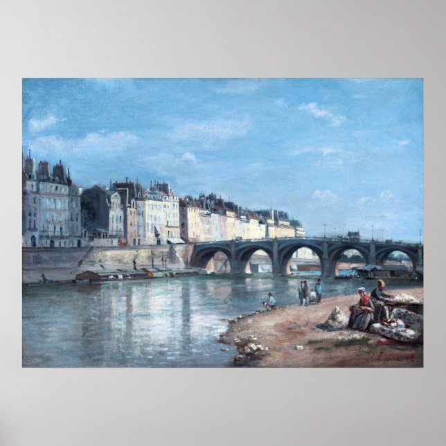 Pont de la Tournelle i Paris av Stanislas Lépine Poster (Framsidan)