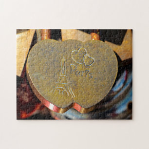Pont des Arts Kärlekshänglåset Paris. Pussel