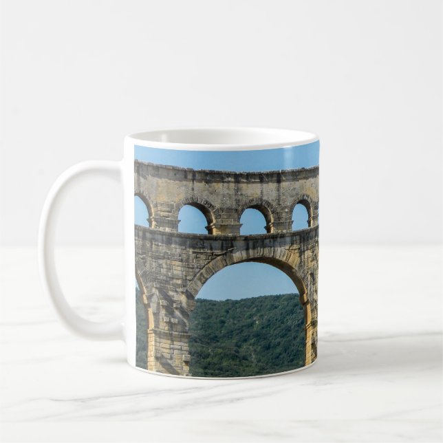 Pont du Gard, Frankrike - Classic Mugg (Vänster)