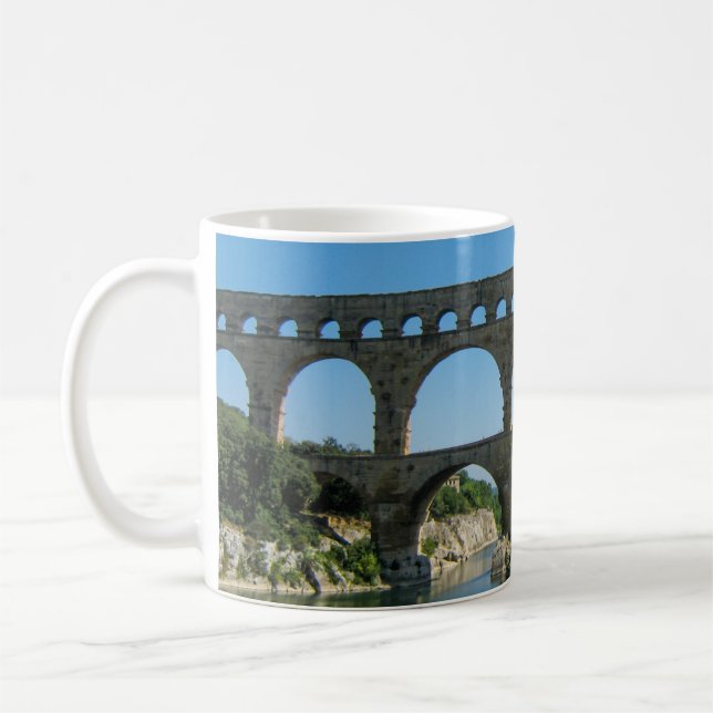 Pont du Gard, Frankrike - Classic Mugg (Vänster)