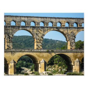 Pont du Gard, Frankrike - fotoutskrift Fototryck