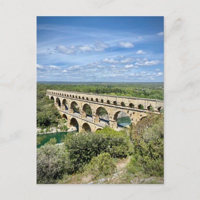 Pont du Gard, Frankrike Vykort (Framsida)