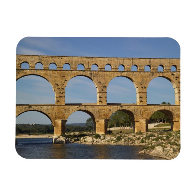 Pont du Gard, Gard, Languedoc Roussillon, Frankrik Magnet (Horisontell)