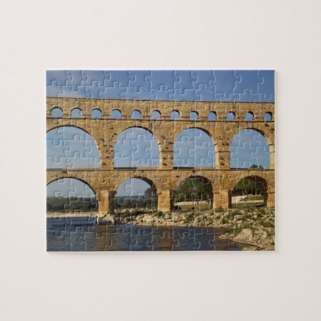 Pont du Gard, Gard, Languedoc Roussillon, Frankrik Pussel (Horisontell)