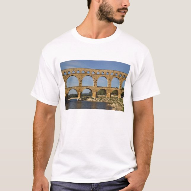 Pont du Gard, Gard, Languedoc Roussillon, Frankrik T Shirt (Framsida)