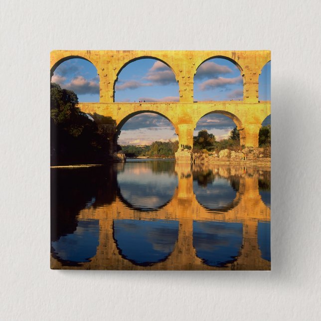 Pont du Gard, Gardon River, Gard, Languedoc Knapp (Framsida)