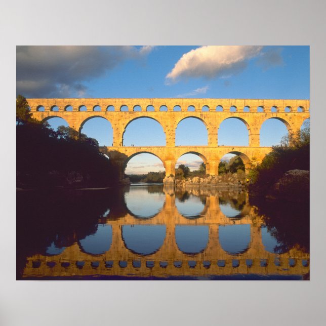 Pont du Gard, Gardon River, Gard, Languedoc Poster (Framsidan)