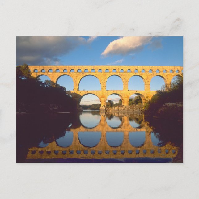 Pont du Gard, Gardon River, Gard, Languedoc Vykort (Framsida)
